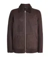 Rag & Bone Shearling-collar Jacket In Brown