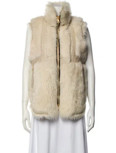 Pre-owned Rag & Bone Shearling Fur Jacket In Neutral