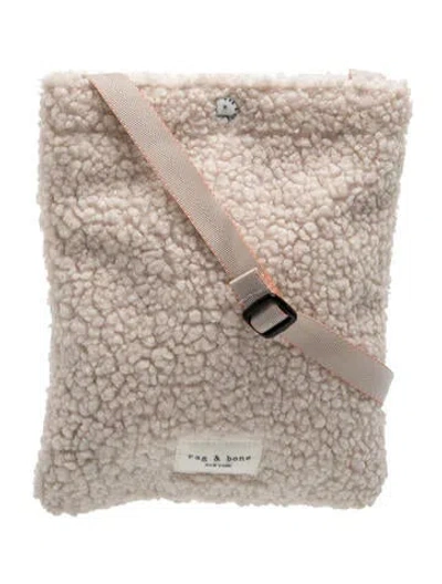 Pre-owned Rag & Bone Shearling Shoulder Bag In Neutral