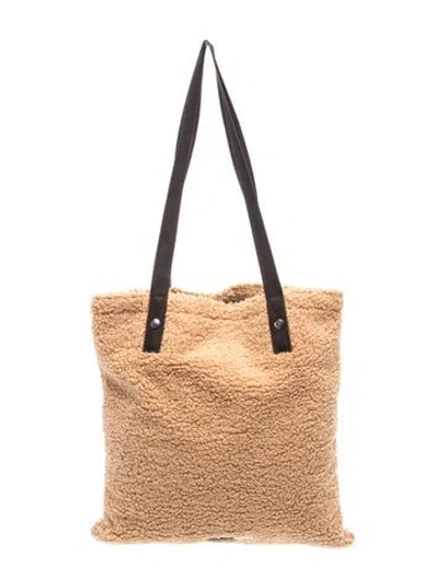 Pre-owned Rag & Bone Shearling Shoulder Bag In Neutral