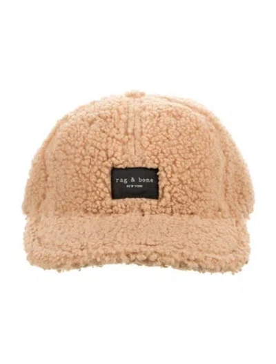 Pre-owned Rag & Bone Sherpa Addison Baseball Cap In Neutrals