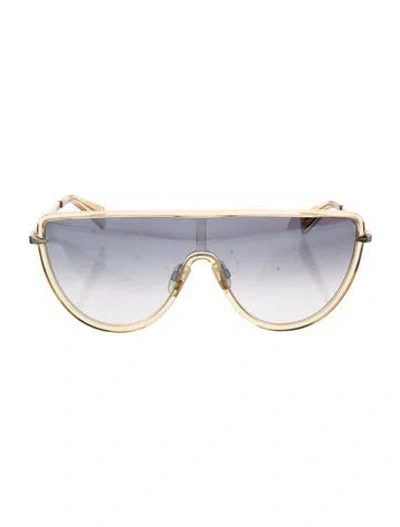 Pre-owned Rag & Bone Shield Gradient Sunglasses In Gold