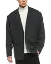 Rag & Bone Shift Flannel Blazer In Gray