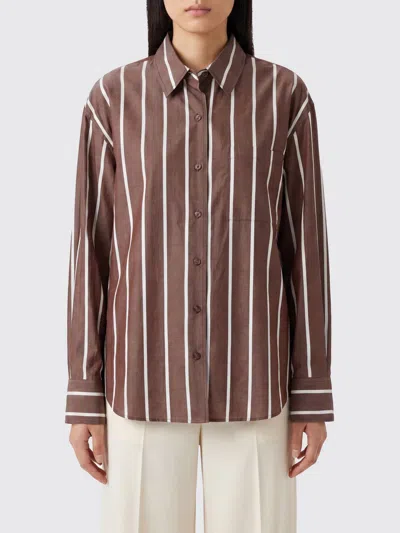 Rag & Bone Shirt Woman Color Yellow Cream In Brown