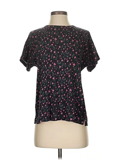 Pre-owned Rag & Bone Short Sleeve Blouse In Black