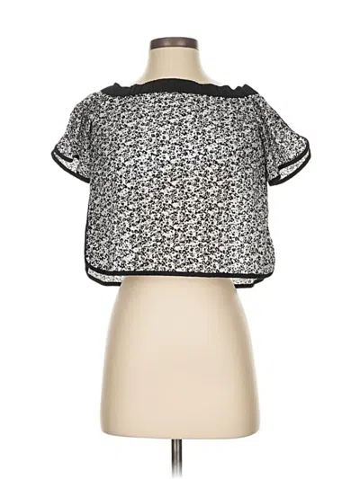 Pre-owned Rag & Bone Short Sleeve Blouse In Black