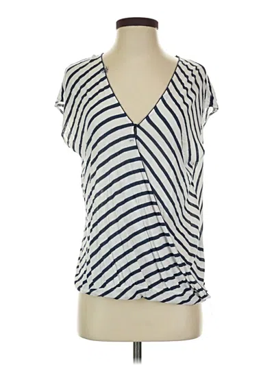 Pre-owned Rag & Bone Short Sleeve Blouse In Ivory