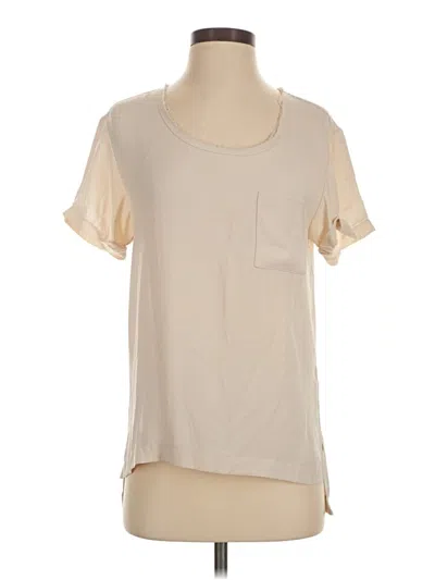 Pre-owned Rag & Bone Short Sleeve Blouse In Ivory