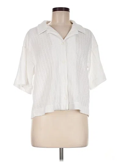 Pre-owned Rag & Bone Short Sleeve Blouse In Ivory