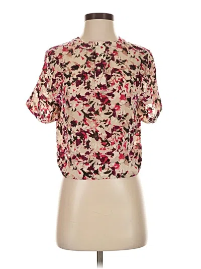 Pre-owned Rag & Bone Short Sleeve Blouse In Pink