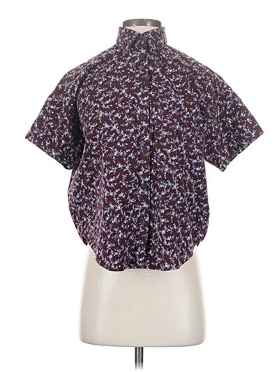 Pre-owned Rag & Bone Short Sleeve Blouse In Purple