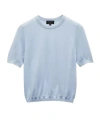 Rag & Bone Short Sleeve Knitted T-shirt In Blue
