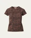 Rag & Bone Short-sleeve Leopard Tee In Brown