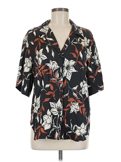 Pre-owned Rag & Bone Short Sleeve Polo Shirt In Black