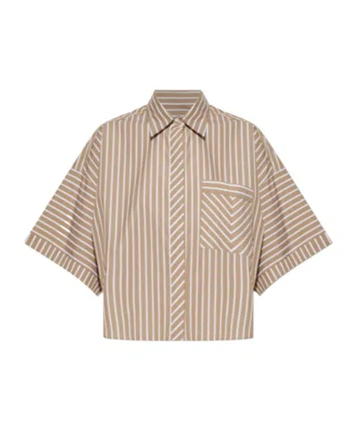 Rag & Bone Short Sleeve Shirt In Brown