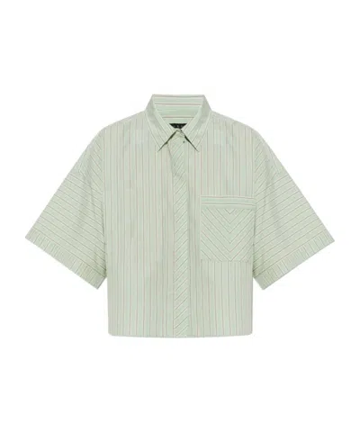 Rag & Bone Short Sleeve Shirt In Green