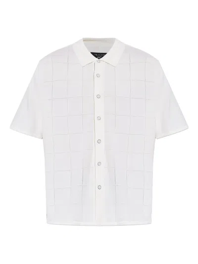Rag & Bone Short-sleeve Shirt In White