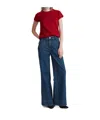 Rag & Bone Short Sleeve T-shirt In Burgundy