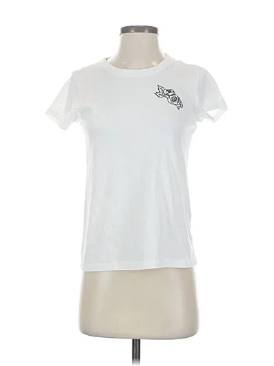 Pre-owned Rag & Bone Short Sleeve T-shirt In White