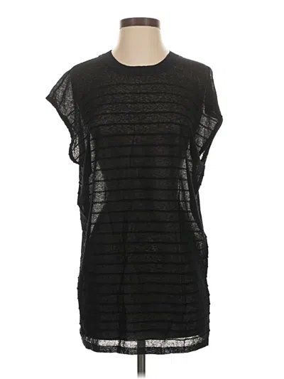 Pre-owned Rag & Bone Short Sleeve Top Black Boatneck Tops