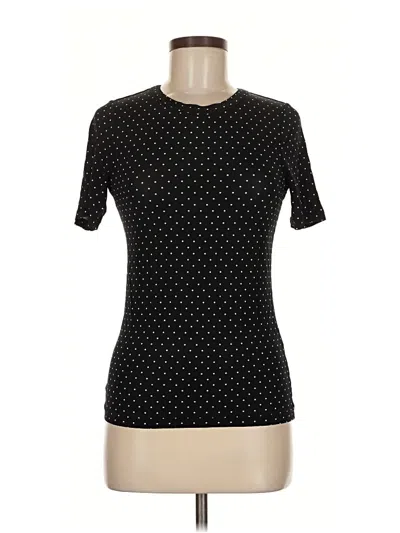 Pre-owned Rag & Bone Short Sleeve Top Black Crew Neck Tops