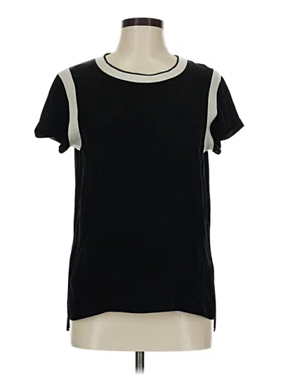 Pre-owned Rag & Bone Short Sleeve Top Black Crew Neck Tops