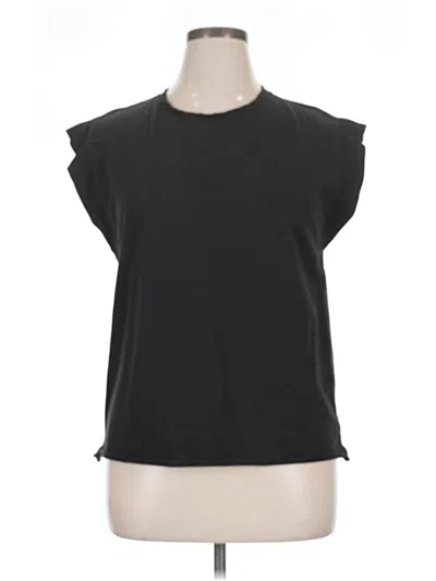 Pre-owned Rag & Bone Short Sleeve Top Black Crew Neck Tops