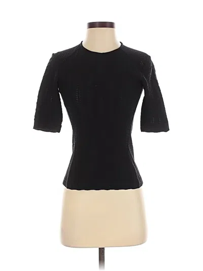 Pre-owned Rag & Bone Short Sleeve Top Black Mock Neckline Tops