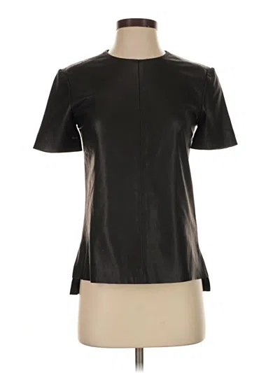 Pre-owned Rag & Bone Short Sleeve Top Black Mock Neckline Tops
