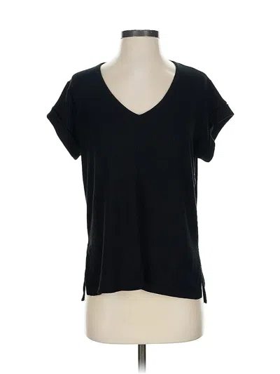 Pre-owned Rag & Bone Short Sleeve Top Black V Neck Tops