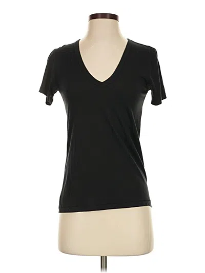 Pre-owned Rag & Bone Short Sleeve Top Black V-neck Tops