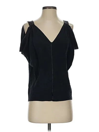 Pre-owned Rag & Bone Short Sleeve Top Blue Cold Shoulder Neckline Tops