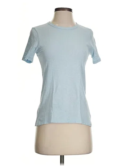 Pre-owned Rag & Bone Short Sleeve Top Blue Crew Neck Tops