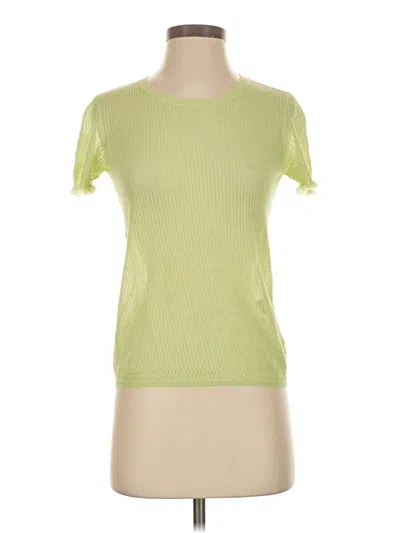 Pre-owned Rag & Bone Short Sleeve Top Green Crew Neck Tops
