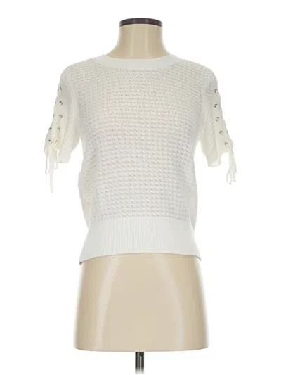 Rag & Bone Short Sleeve Top Ivory Boatneck Tops In White
