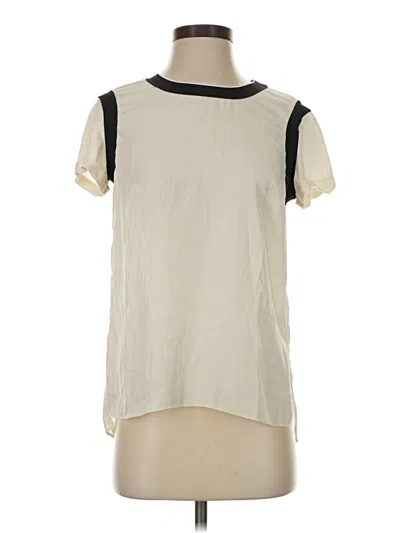Pre-owned Rag & Bone Short Sleeve Top Ivory Crew Neck Tops