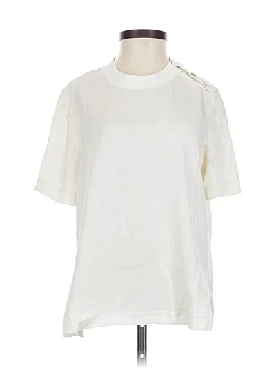 Pre-owned Rag & Bone Short Sleeve Top Ivory Crew Neck Tops In White
