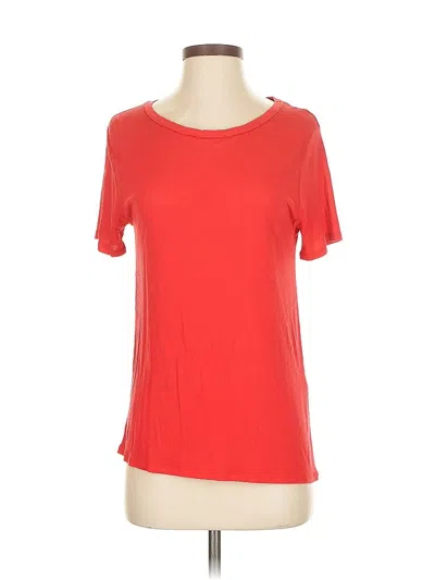 Pre-owned Rag & Bone Short Sleeve Top In Red