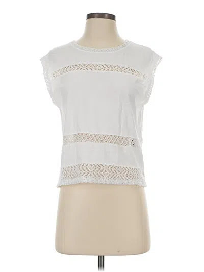 Pre-owned Rag & Bone Short Sleeve Top White Boatneck Tops