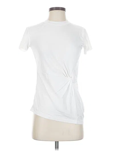 Pre-owned Rag & Bone Short Sleeve Top White Mock Neckline Tops