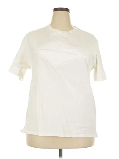 Pre-owned Rag & Bone Short Sleeve T-shirt In Ivory