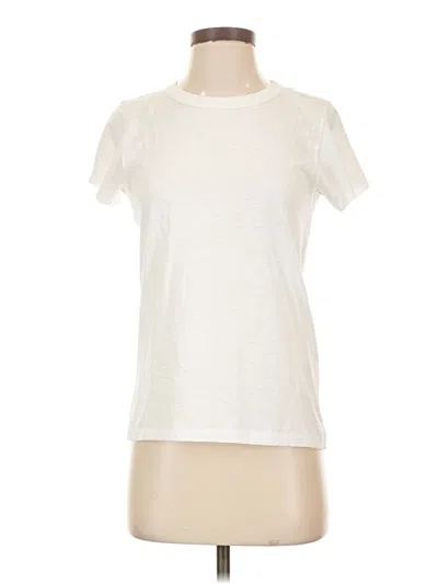 Pre-owned Rag & Bone Short Sleeve T-shirt In Ivory