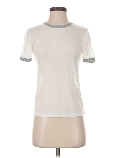 Pre-owned Rag & Bone Short Sleeve T-shirt In Ivory