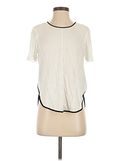 Pre-owned Rag & Bone Short Sleeve T-shirt In Ivory