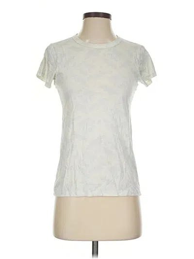 Pre-owned Rag & Bone Short Sleeve T-shirt In Ivory