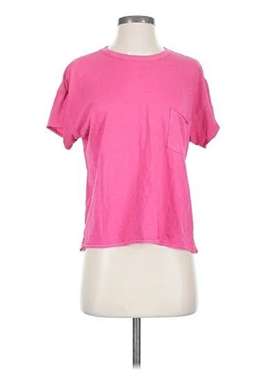 Pre-owned Rag & Bone Short Sleeve T-shirt In Pink