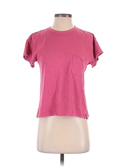 Pre-owned Rag & Bone Short Sleeve T-shirt In Pink