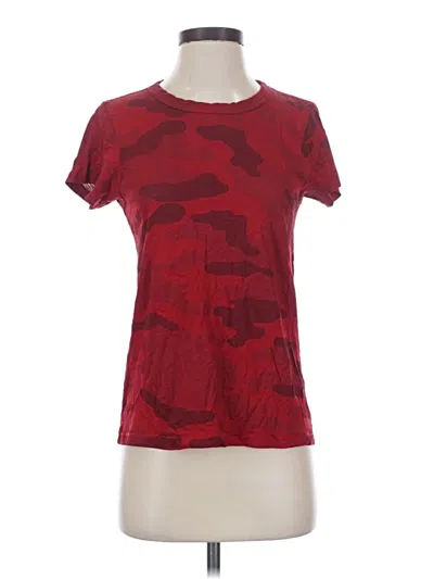 Pre-owned Rag & Bone Short Sleeve T-shirt In Red