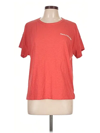 Pre-owned Rag & Bone Short Sleeve T-shirt In Red