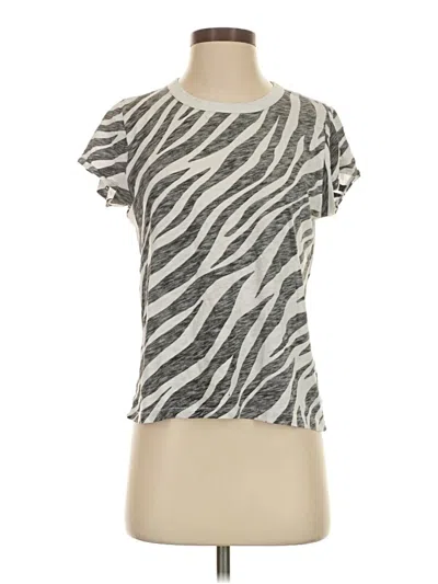 Pre-owned Rag & Bone Short Sleeve T-shirt In Silver